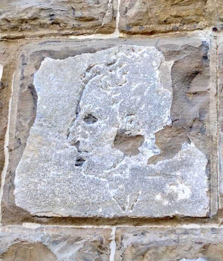 A mysterious face in piazza della signoria florence