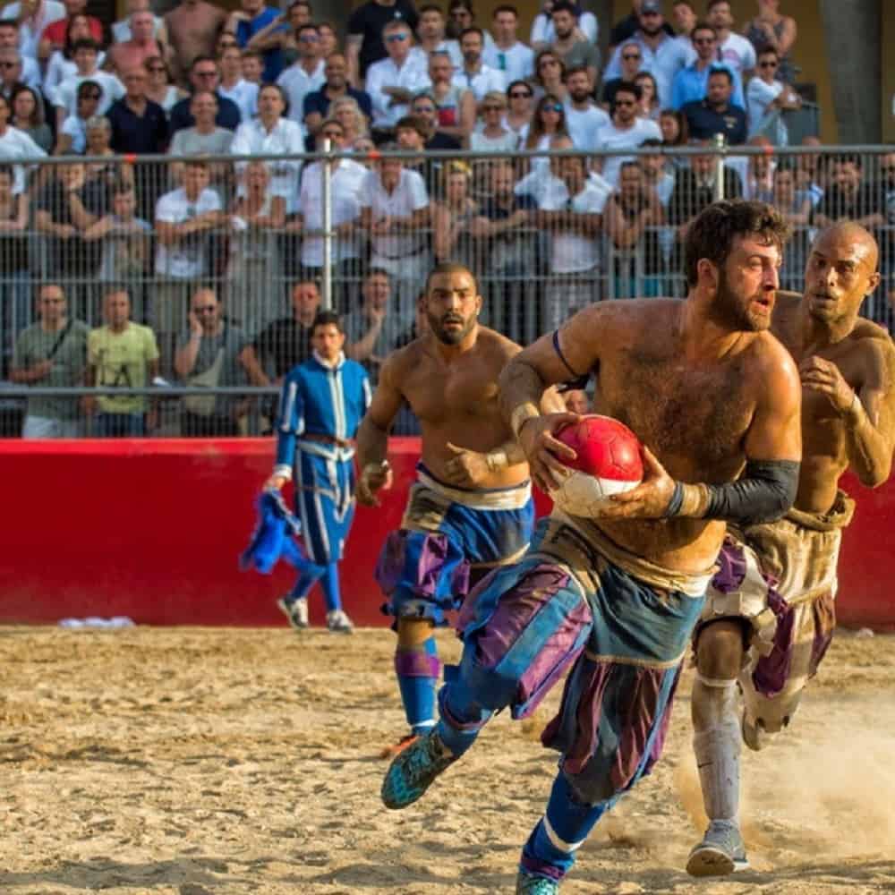 The calcio storico tournament in Florence
