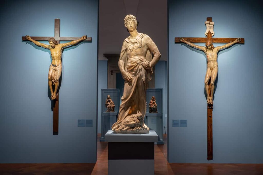 two famous wooden crucifixes