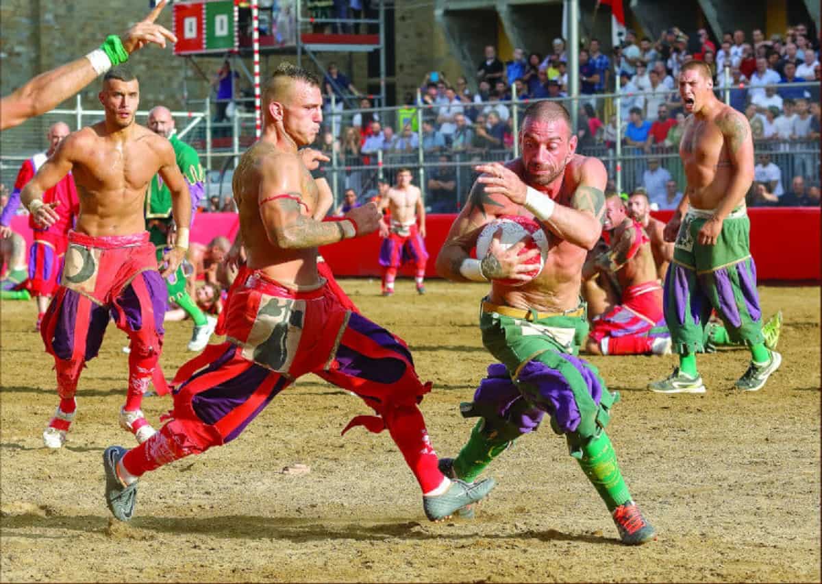The calcio storico tournament in Florence