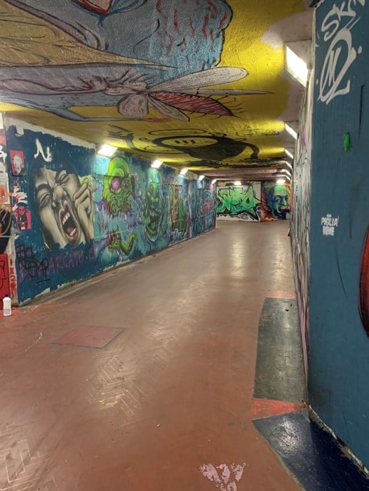 street art at le cure district of florence