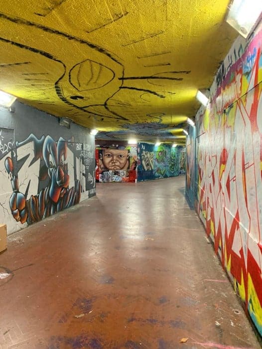 street art at le cure district of florence